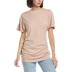Hl Affair Womens Shirred Side T-Shirt, Pink